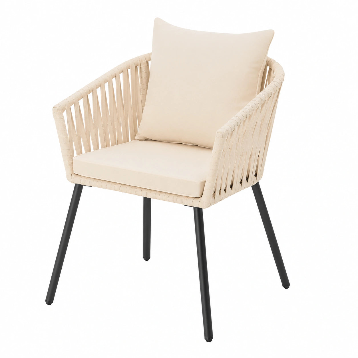 Chaise, coloris beige, pour la salle à manger ou la cuisine