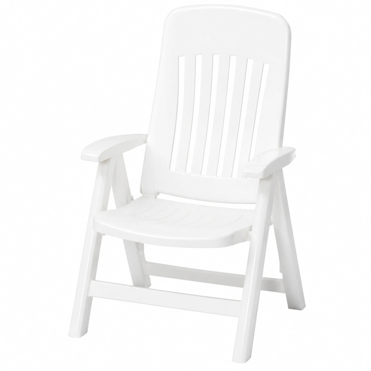 Fauteuil, réglable, coloris blanc, 66 x 65 x 108 cm, pour le salon ou la chambre