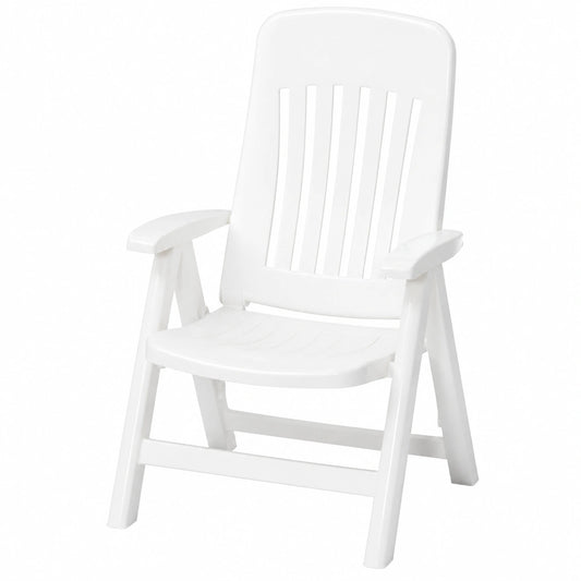 Fauteuil, réglable, coloris blanc, 66 x 65 x 108 cm, pour le salon ou la chambre
