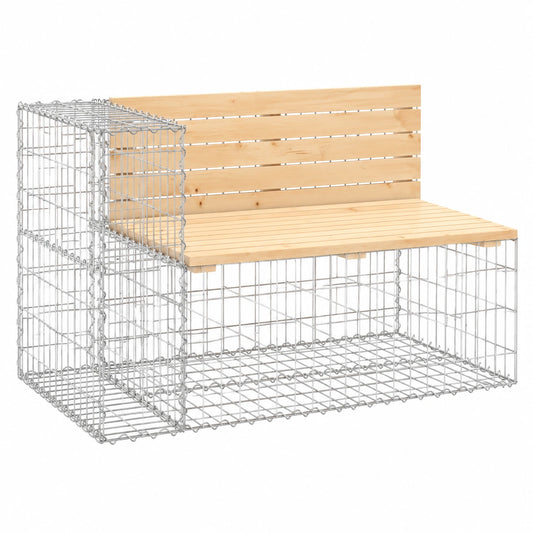 Banc, en bois massif, 122 x 71 x 65,5 cm, pour les espaces de vie