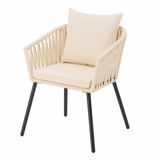 Chaise, coloris beige, pour la salle à manger ou la cuisine