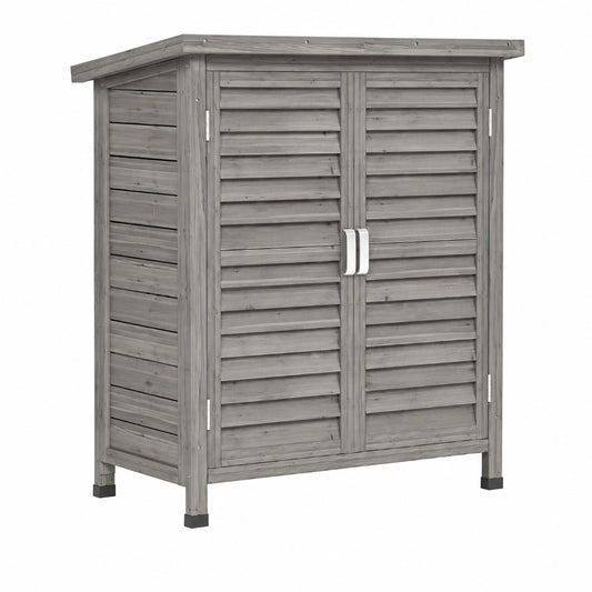 Armoire, avec étagères, avec portes, coloris gris, pour la chambre